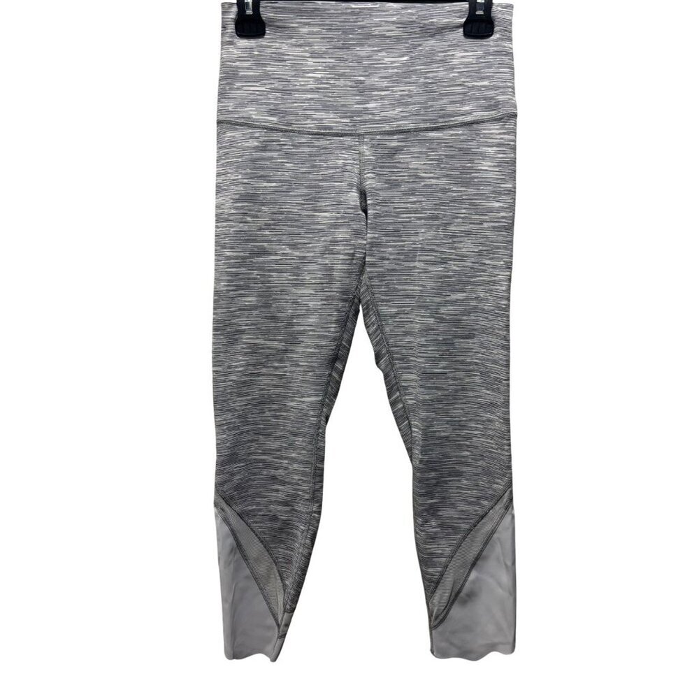 Lululemon Wunder Under Scalloped Hem High-Rise Crop 23" Full-On Luon Size 8